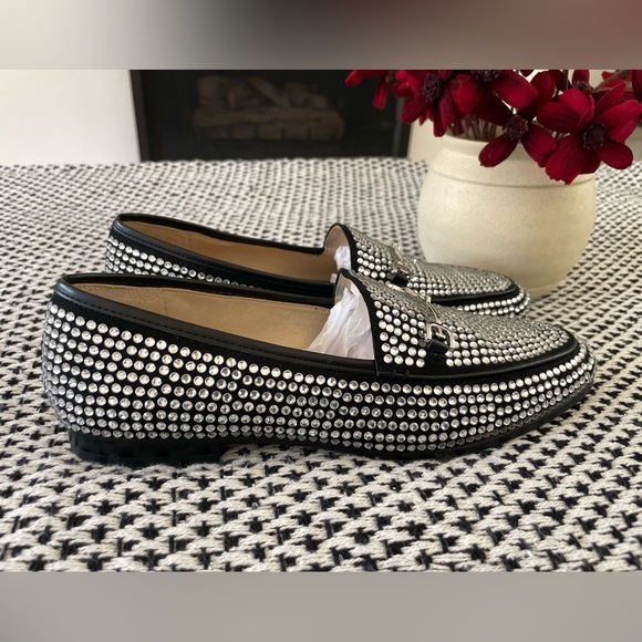 Sam Edelman Loraine Penny Loafer Glitz  Size 8 Rhinestone Bedazzled Bling - Picture 6 of 14